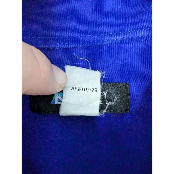 Affinity Apparel Blue Short-Sleeve Shirt Sz 22 Mens Polyester Cotton Greyhound - Picture 6 of 15